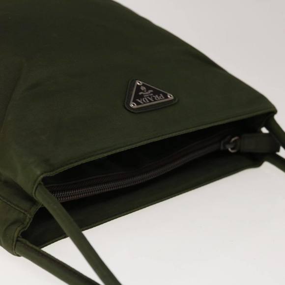 PRADA Tote Bag Nylon Green Auth ac2766 - Picture 6 of 16